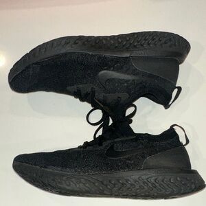 Nike Women’s Epic React Flynit Black Athletic Shoes